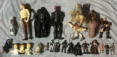 Vintage Star Wars Lot (24)  Majority From 1990s -Great Condition!
