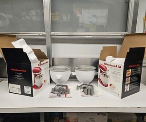 KITCHENAID Model: KSMICM, 2 ICE CREAM MAKER ATTACHMENTS, NEW IN BOX, NEVER USED