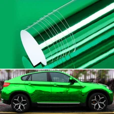 12" x 60" Green Chrome Mirror Vinyl Film Wrap Sticker Stretchable 1ft x 5ft