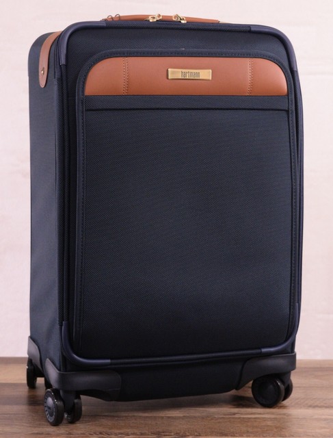 Hartmann Evolution 20" Softside Carry-on Spinner Suitcase Luggage Locking Blue
