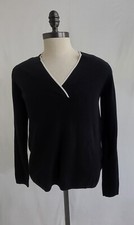 Ann Taylor Factory Sweater Black, V-neck Size XS NWT