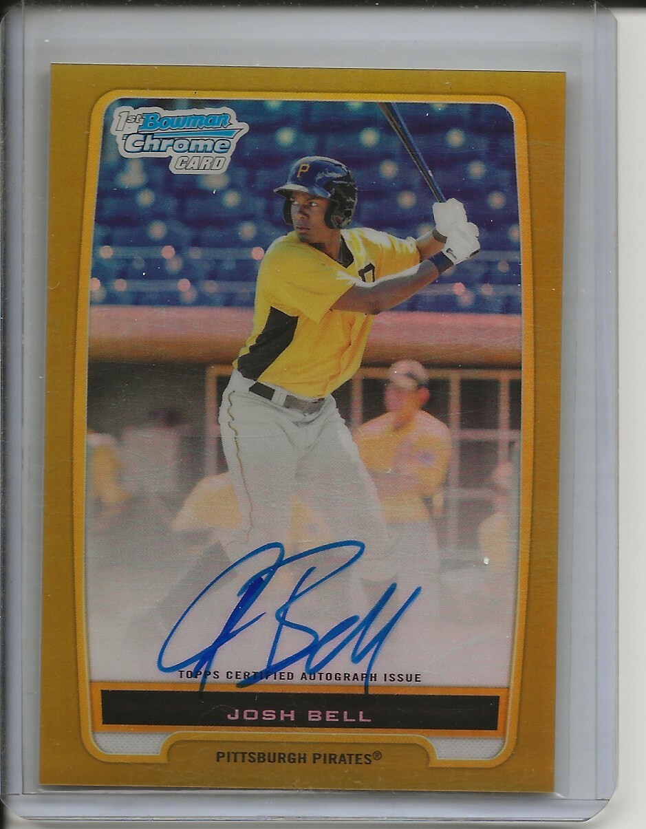 JOSH BELL 2012 Bowman Chrome Gold Refractor Rookie RC Auto Autograph AU SP 33/50