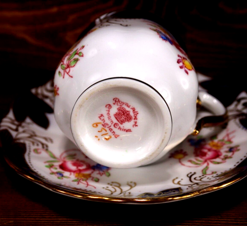 Royal Albert Crown China ESPRESSO Coffee Pot + 6 Demitasse Cups + Saucers 6513d - Picture 14 of 20