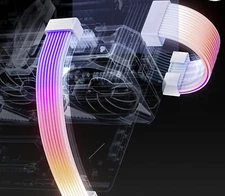 AsiaHorse ARGB PSU Cover Kit PCIe & 24 Pin Mobo Dual Pack