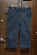Tommy Hilfiger Dana Fit Navy Blue Cropped Pants Women's Size 16