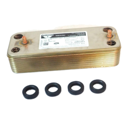 16 PLATE EXCHANGER COMPATIBLE WITH BAXI JJJ005653680 LUNA 3 310 FI BOILER WITH G