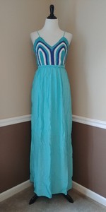 crochet top maxi dress with open back