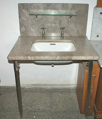 Antiker Alter Waschtisch Waschbecken Naturstein Bad Landhaus Shabby