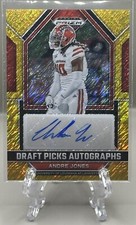 Andre Jones 2023 Prizm Draft Picks Autographs Gold Shimmer Auto 02/15 Commanders