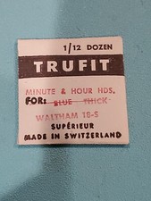 Waltham 18/s Blue Thick Pocket Watch Hands Stk 3127