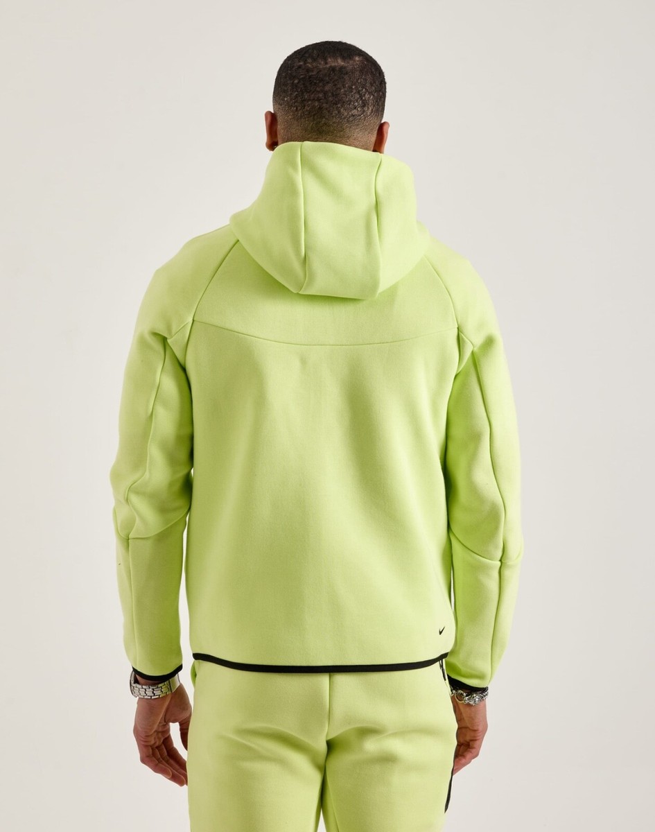 NWT MEN'S NIKE TECH FULL-ZIP FLEECE WINDRUNNER Light Lemon Twist