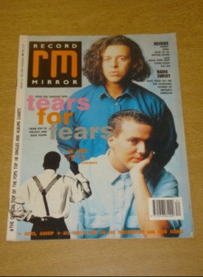 RECORD MIRROR 1989 AUG 26 TEARS FOR FEARS LIL LOUIS