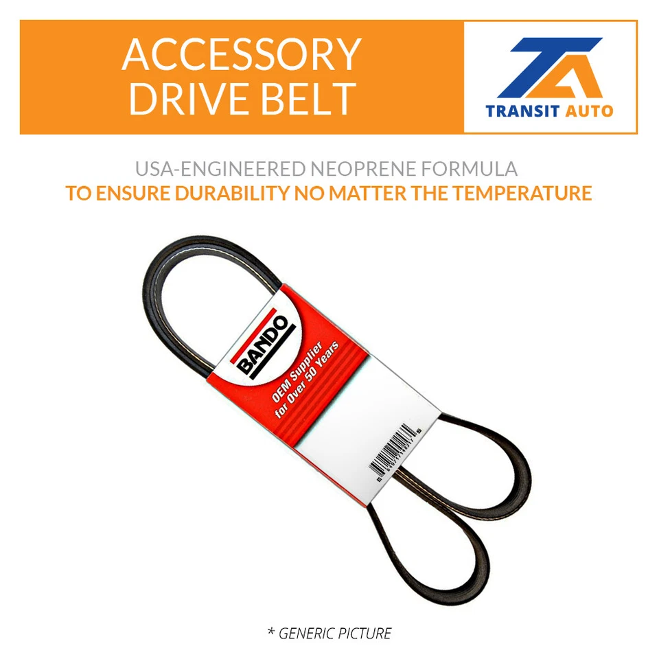 Air Conditioning Accessory Drive Belt For BMW 325i X5 323i 330Ci 325Ci 330i 530i Foto 4 de 4