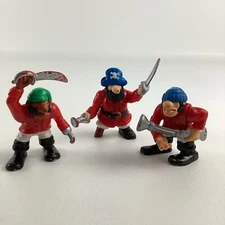 Fisher Price Great Adventures Pirate Crew Mates Captain Action Figures Vintage 