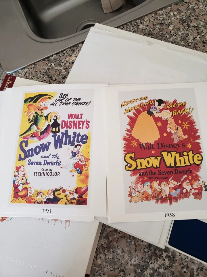 Walt Disney Masterpiece Snow White Exclusive Deluxe Video Edition Rare Full Set  - Image 4 of 4