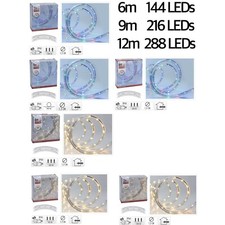 LED Lichtschlauch 6m 9m 12m Bunt Mehrfarbig / Warmweiß innen außen Party