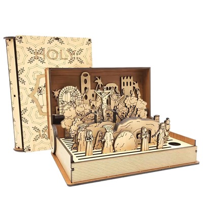 Family Easter Holy Week Gift Teaching Aid DIY Resurrection Scene Decor Book