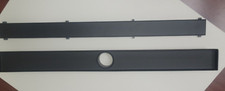 28" Shower Drain with Removable Quadrato Pattern Grate   304 SS Black - see desc