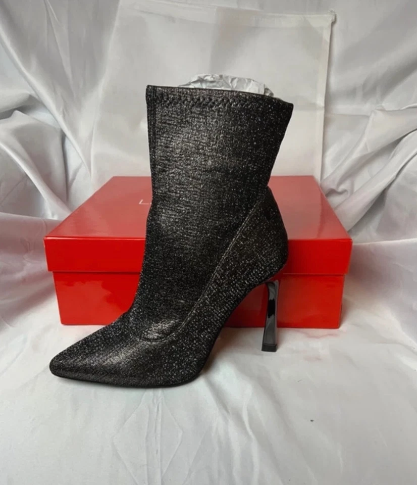 Stivali con tacco Laura Biagiotti, Tg. 37, colore bronzo Lamè, nuove Foto 4 de 4