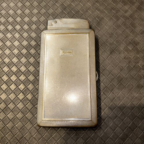 Vintage Cigarette Case Steel Rolstar Built In Removable Lighter - Picture 1 of 11