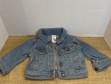 Carters Denim  Jean Jacket  Sz 6 Months Super Cute 