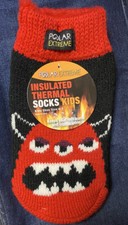 POLAR EXTREME INSULATED THERMAL SOCKS KIDS SHOE SIZE 6-3 NEW