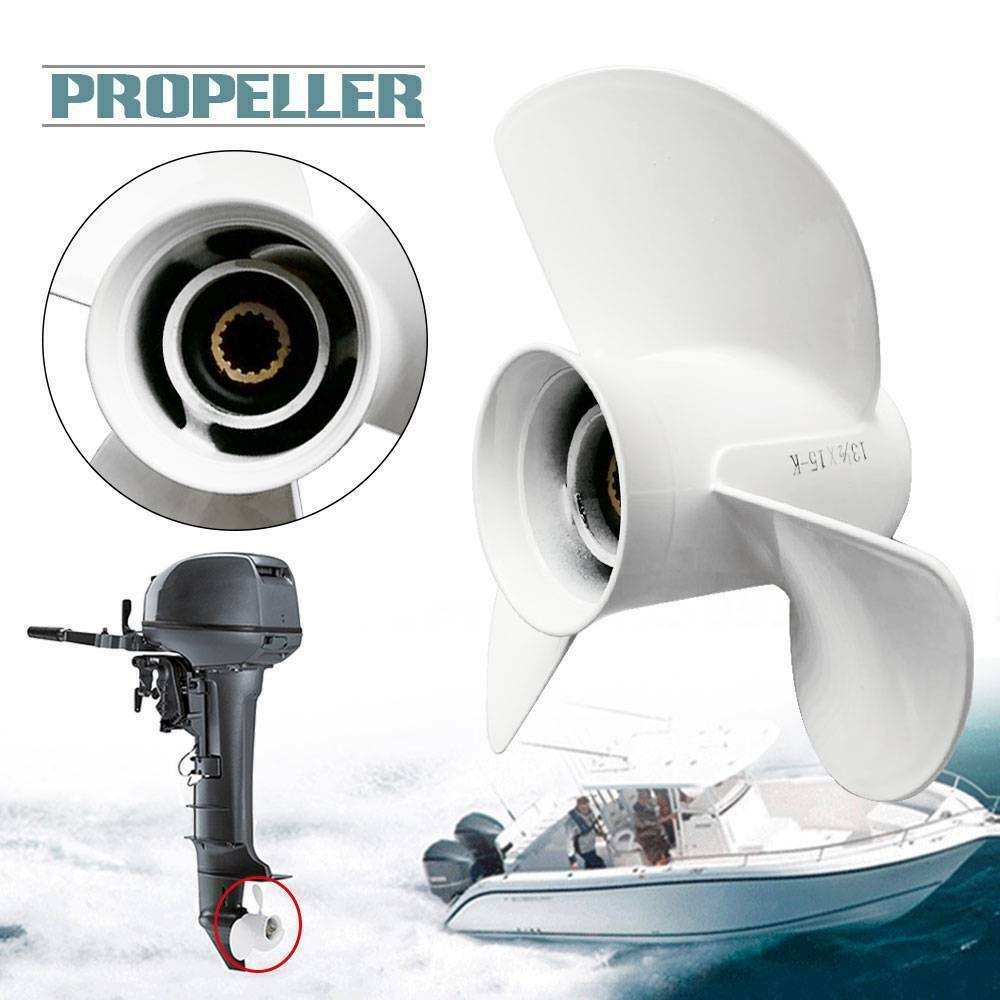 k 13 1/2 x15 Aluminum Outboard Propeller for Yamaha 50-130 HP 6E5