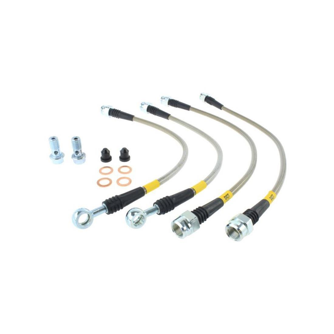For 2008 Chevrolet Avalanche Rear Stainless Steel Brake Lines Stoptech