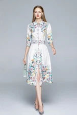 White flower shirt dress (Zimmerman style)