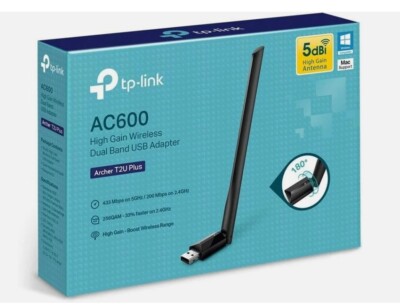 TP-Link Archer T2U Plus High Gain Wireless Dual Band USB Adapter