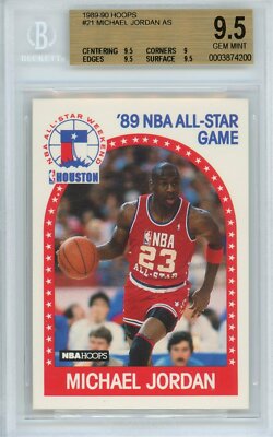 1989-90 Hoops Michael Jordan BGS 9.5 Gem Mint All-Star #21 | eBay