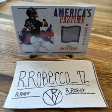 TIM ANDERSON 2022 Panini Chronicles #APS-TA America's Pastime Swatches Red