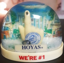 NCAA GEORGETOWN UNIVERSITY HOYAS FAN DOME SNOW DOME SNOW GLOBE