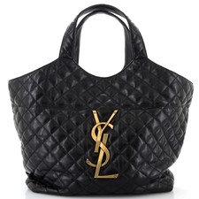 Saint Laurent Icare Shopping Tote Quilted Leather Maxi