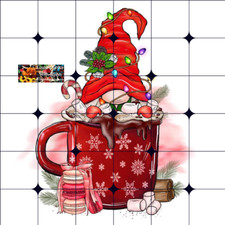 Sublimation Print Christmas Hot Cocoa Gnome Ready to Press Heat Transfer