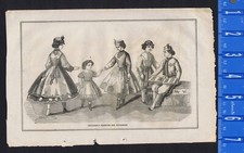 Cildren's Fashions  Lady's Walking Dress -1864 Civil War Era