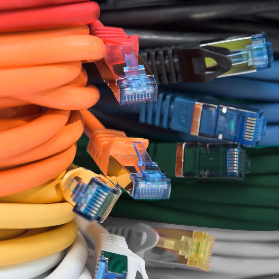 SEKI CAT7 Netzwerkkabel Patchkabel Ethernet DSL LAN bis 10 Gbit S/FTP PIMF 0,25-50m