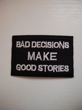 BIKER MOTORCYCLE - FUNNY MEMES - Iron On/Sew-On Embroidered Patches