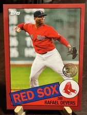 2020 Topps Rafael Devers 1985 Topps Parallel Red /10 Red Sox