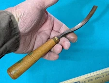 Henry Taylor Long-Bent  Gouge Made In Sheffield, England 9.5" OAL