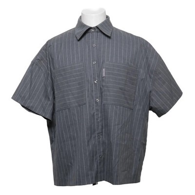 WRSTBHVR Studio, Kurzarmhemd, Größe: M, Grau, Elasthan/Polyester/Viskose #uJs