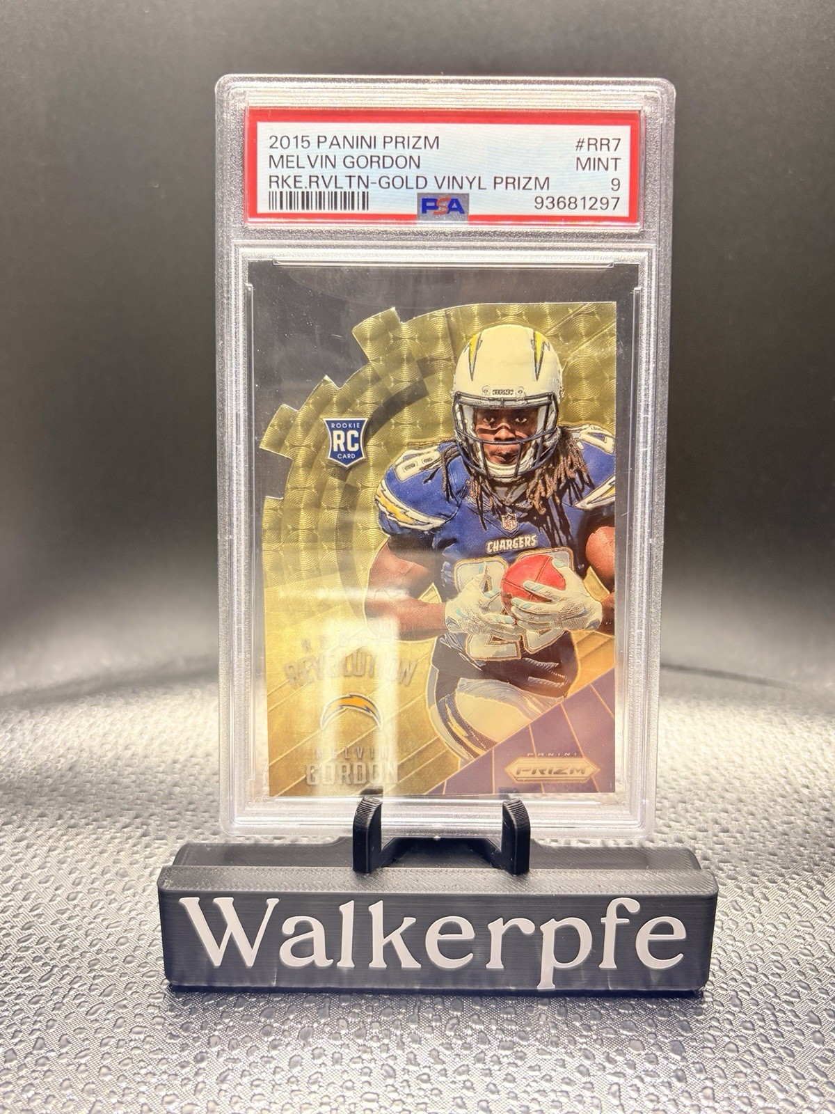 Melvin Gordon Panini Prizm Rookie Revolution #RR7 Gold Vinyl