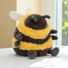 Albee Bee Plush Toy, 16cm Cute Spring Stuffed Animal, Soft Adorable Bee Plush Do