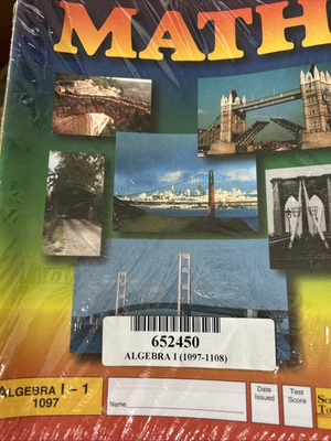 #ad **NEW** ACE School of Tomorrow Algebra I 1097 1108 PACES $21.00