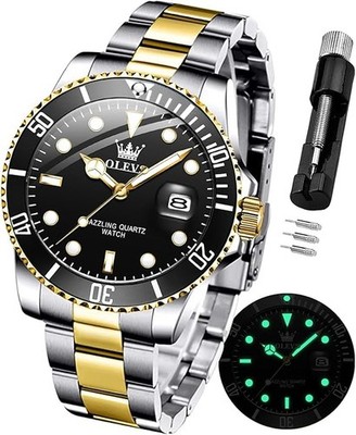 Relojes quartz Para Hombre Resistente Al Agua Hasta 30 M Regalo Elegante US