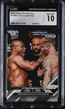 2024 Topps Now Boxing Mike Tyson/Jake Paul #3 CGC 10