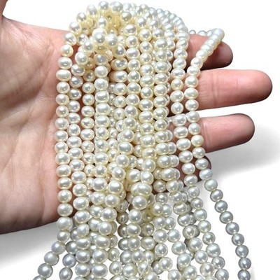 Vintage High End Extra Long Genuine Pearl Strand Necklace, ~100 , NEEDS REPAIRED