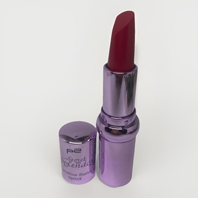 p2 SECRET SPLENDOR Marvelous Illusion Lipstick Lippenstift 030 plush red rot 4 g