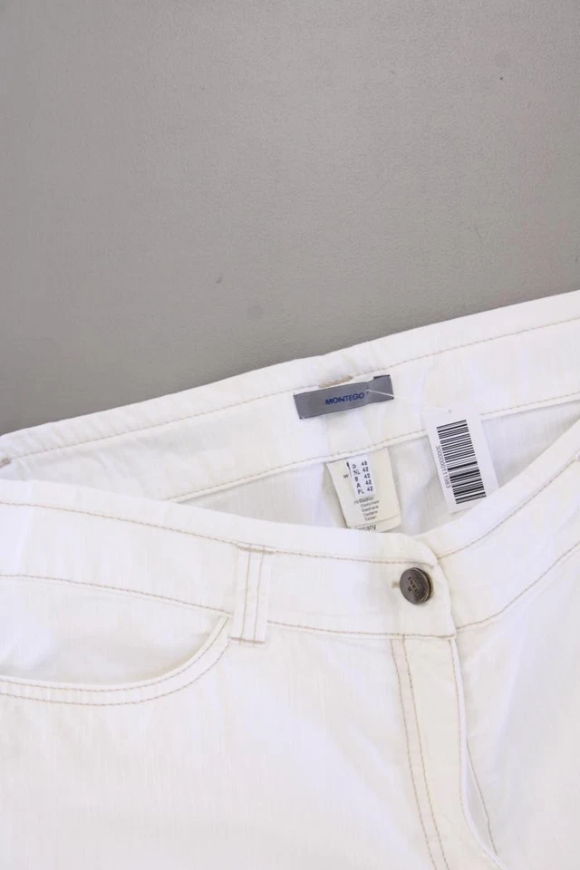 ✨ Montego Shorts Shorts für Damen Gr. 42, L weiß aus Baumwolle ✨ - Bild 2 von 4