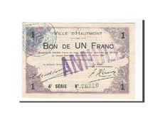 [#162947] Banknote, Pirot:59-1298, 1 Franc, 1915, France, AU, Hautm, ont